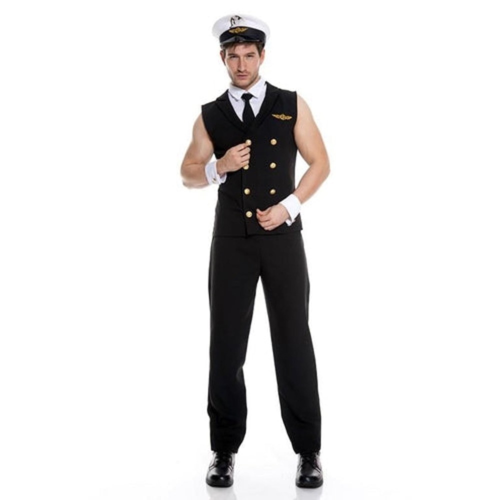 Airline Pilot Mens  Costume